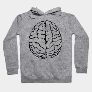 Outline of the human brain Hoodie